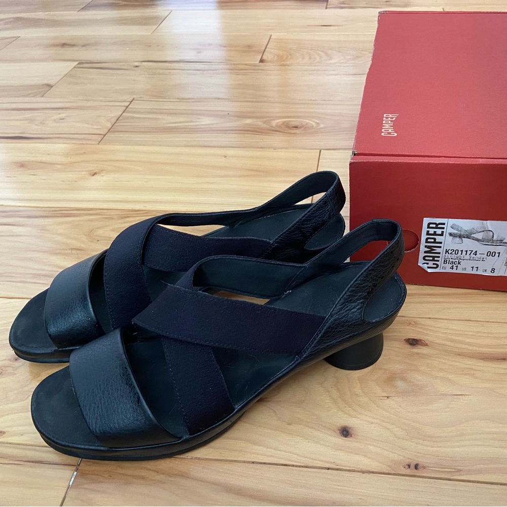 Camper Alright Sandals in Black